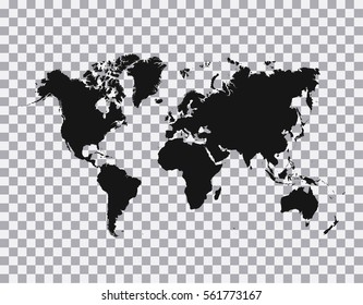 Political World Map vector Illustration.