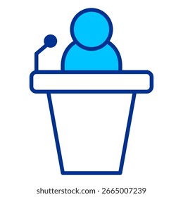 Concepto de Ilustración vectorial de icono simple político