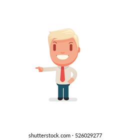 politician cartoon vector illustration