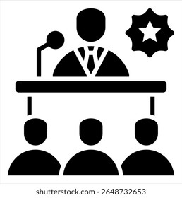 Politician Icon Element For Design