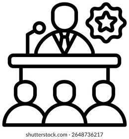 Politician Icon Element For Design