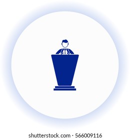 Politician  icon. Vector design.