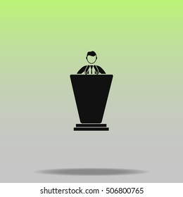 Politician vector icon