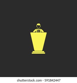 Politician vector  icon.
