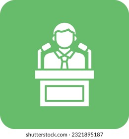 Politician vector icon. Can be used for printing, mobile and web applications.