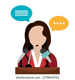 Politics design over white background, vector illustration.