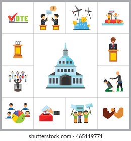 Politics Icon Set