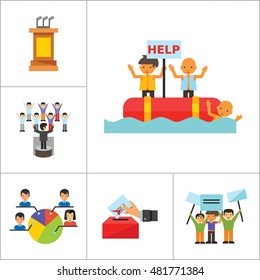 Politics Icon Set