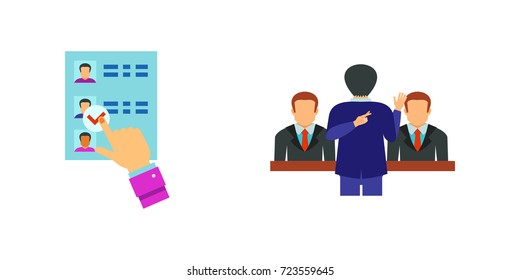 Politics icon set