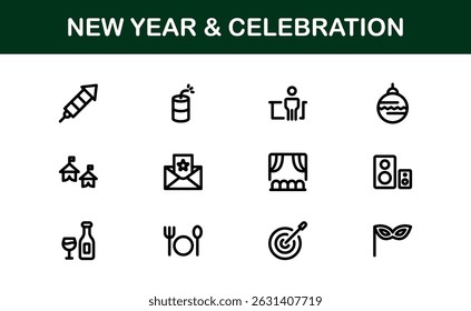 Politics Icon Set Featuring Government, Voting, Campaign, Election, and Public Service Elements in a Clean, Minimalist, SEO-Optimized Vector Style