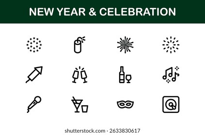 Politics Icon Set Featuring Government, Voting, Campaign, Election, and Public Service Elements in a Clean, Minimalist, SEO-Optimized Vector Style