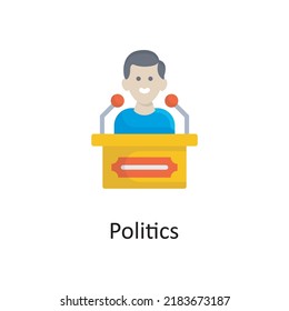 Politics vector flat Icon Design illustration. Miscellaneous Symbol on White background EPS 10 File