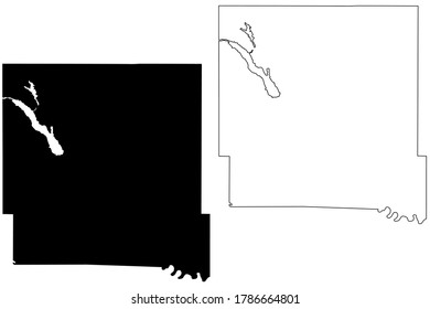Polk County, Iowa (U.S. county, United States of America, USA, U.S., US) map vector illustration, scribble sketch Polk map
