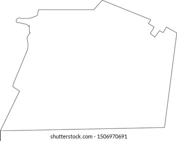 polk County map in Tennessee state