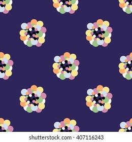 Polka dod seamless pattern. Polka dot background. Geometrical pattern. All over print. Vector Illustration.