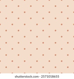 Polka dot abstract neutral seamless pattern background