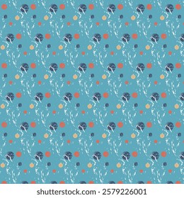 Polka dot Abstract seamless Pattern design. Creative and elegant style illustration