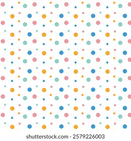 Polka dot Abstract seamless Pattern design. Creative and elegant style illustration