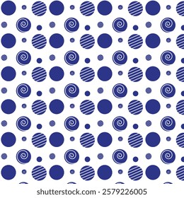 Polka dot Abstract seamless Pattern design. Creative and elegant style illustration