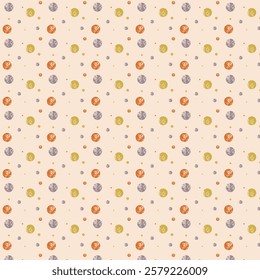 Polka dot Abstract seamless Pattern design. Creative and elegant style illustration