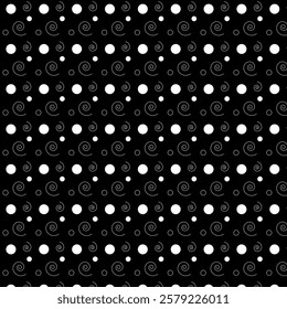 Polka dot Abstract seamless Pattern design. Creative and elegant style illustration