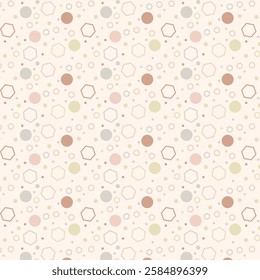 Polka dot Abstract seamless Pattern design. Creative and elegant style illustration