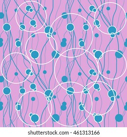 Polka dot abstract seamless pattern. Fashion graphic background design. Modern stylish abstract colorful texture. Template for prints, textiles, wrapping, wallpaper, website etc. VECTOR illustration