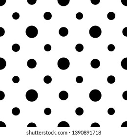 
polka dot abstraction seamless vector pattern white background