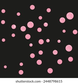 Polka Dot Backdrop. Handdrawn Magazine. Rose Splatter Starburst. Pink Holiday Textile. Decorative Art. Golden Gatsby Cover. 14 February Stardust. Pink Polka Dot Backdrop