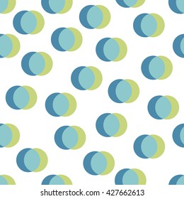 Polka dot background. Abstract round seamless pattern. Vector illustration.