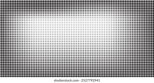 Polka-Punkt-Hintergrund. Abstrakte Bildschirmhintergründe. Nahtloses Muster in Schwarz und Weiß. Gestricheltes, niedliches Muster. künstlerische doodle Skizze winzige Punkte nahtlose Oberflächengestaltung. eps10.