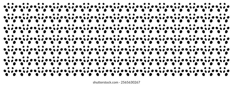 Polka dot background. Abstract wallpaper. Black and white seamless pattern. Dotted cute pattern. Black polka dot pattern vector. artistic doodle sketch tiny dots seamless surface design. design EPS 10