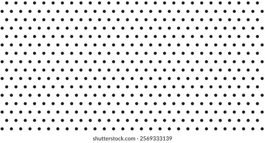 Polka dot background. Abstract wallpaper. Black and white seamless pattern. Dotted cute pattern