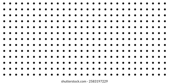 Polka dot background. Abstract wallpaper. Black and white seamless pattern. Dotted cute pattern.