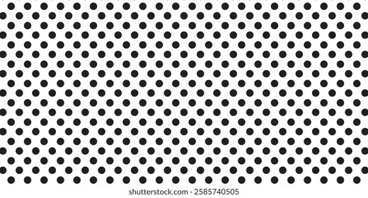 Polka dot background. Abstract wallpaper. Black and white seamless pattern. Dotted cute pattern dots background