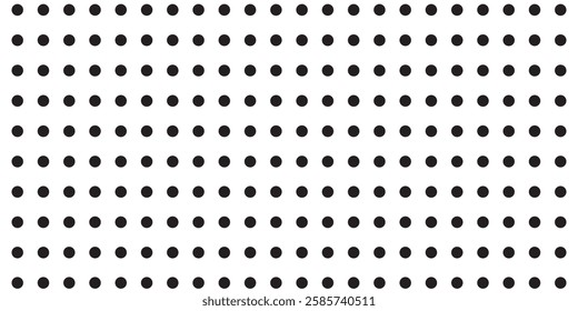 Polka dot background. Abstract wallpaper. Black and white seamless pattern. Dotted cute pattern dots background