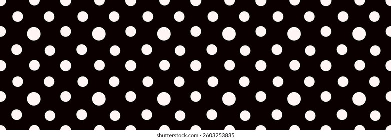 Polka dot background. Abstract wallpaper. Black and white seamless pattern for covers, clothes, posters, cards, banners etc.