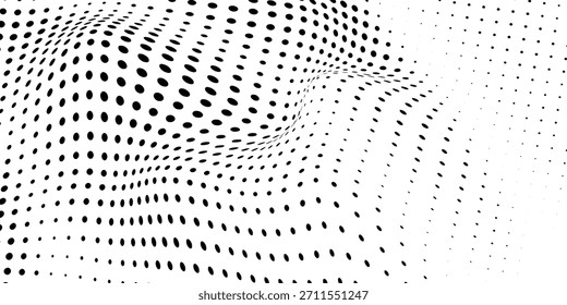 Polka-Punkt-Hintergrund. Abstrakte Bildschirmhintergründe. Nahtloses Muster in Schwarz und Weiß. Gestricheltes, niedliches Muster. künstlerische doodle Skizze winzige Punkte nahtlose Oberflächengestaltung. Entwurf EPS 10