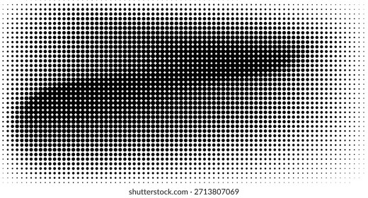 Polka-Punkt-Hintergrund. Abstrakte Bildschirmhintergründe. Nahtloses Muster in Schwarz und Weiß. Gestricheltes, niedliches Muster. künstlerische doodle Skizze winzige Punkte nahtlose Oberflächengestaltung. Entwurf EPS 10
