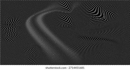 Polka-Punkt-Hintergrund. Abstrakte Bildschirmhintergründe. Nahtloses Muster in Schwarz und Weiß. Gestricheltes, niedliches Muster. künstlerische doodle Skizze winzige Punkte nahtlose Oberflächengestaltung. Entwurf EPS 10
