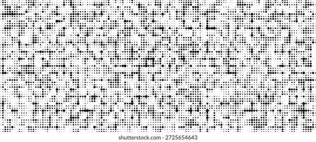 Polka-Punkt-Hintergrund. Abstrakte Bildschirmhintergründe. Nahtloses Muster in Schwarz und Weiß. Gestricheltes, niedliches Muster. künstlerische doodle Skizze winzige Punkte nahtlose Oberflächengestaltung. Entwurf EPS 10
