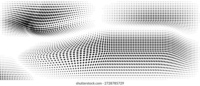 Polka-Punkt-Hintergrund. Abstrakte Bildschirmhintergründe. Nahtloses Muster in Schwarz und Weiß. Gestricheltes, niedliches Muster. künstlerische doodle Skizze winzige Punkte nahtlose Oberflächengestaltung.