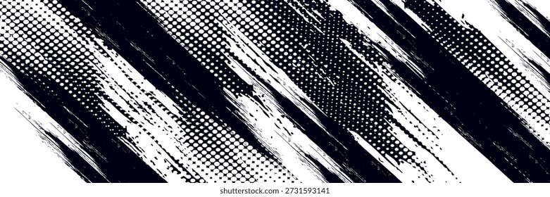 Polka-Punkt-Hintergrund. Abstrakte Bildschirmhintergründe. Schwarz-Weiß-NahtstellenAbstrakter Tornado-Vektor monochromer Halbtonhintergrund. Scratched dots Textur Element.Vektorgrafik winzige Punkte nahtlose Oberflächengestaltung. Entwurf EPS 10