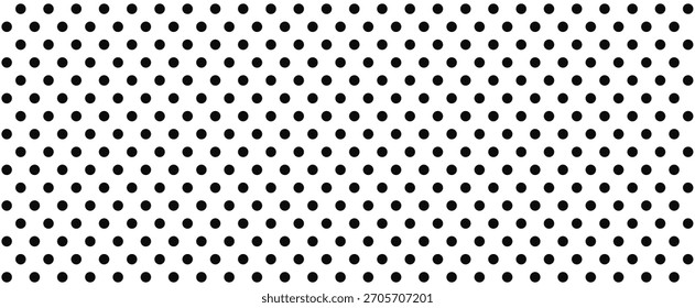 Polka Dot Hintergrund schwarz-weißes nahtloses Muster mit winzigen abstrakten Punkten für moderne Tapeten und Stoffdesign.