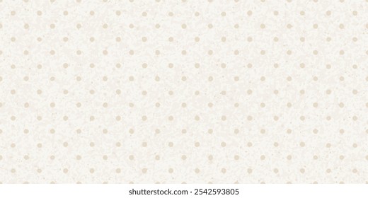 Plano de fundo de ponto polka. Padrão de papel ofício. Vetor sem emenda polkadot. Textura artesanal bege vintage. Papel de embrulho abstrato de Natal. Padrão de papel de parede Kraft. Fundo de ponto de polka grunge simples