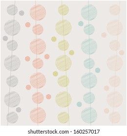 polka dot background in doodle style