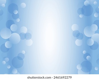 Polka dot background material with a refreshing bubble pattern image_blue