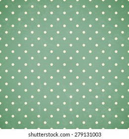 Polka dot background, Old paper with stains - Vector