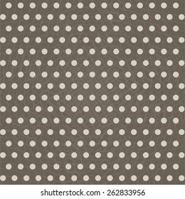 Polka dot background on brown