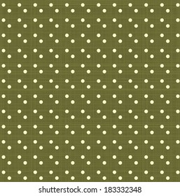 Polka dot background on green